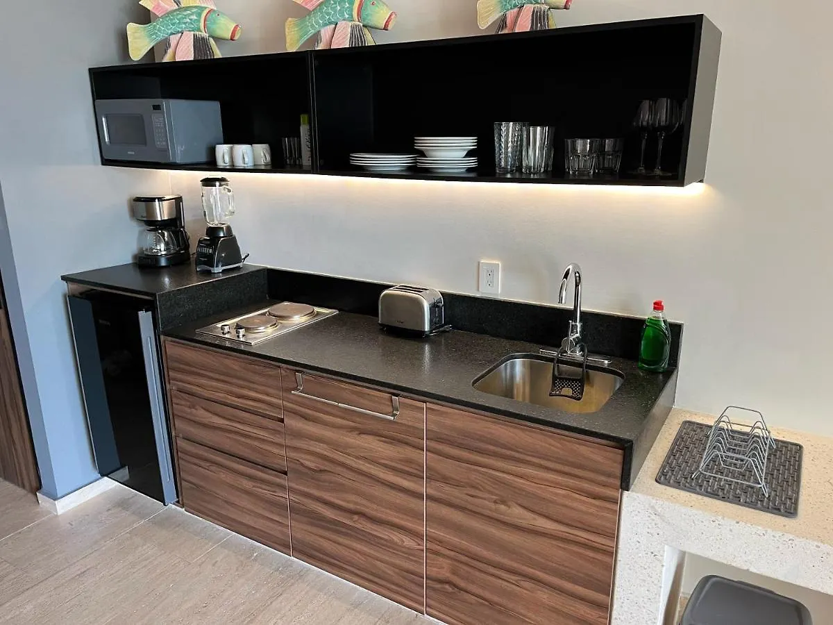 Kaab South Beach - Beautiful Big Studio - Rooftop Pool Ocean View 普拉亚卡门