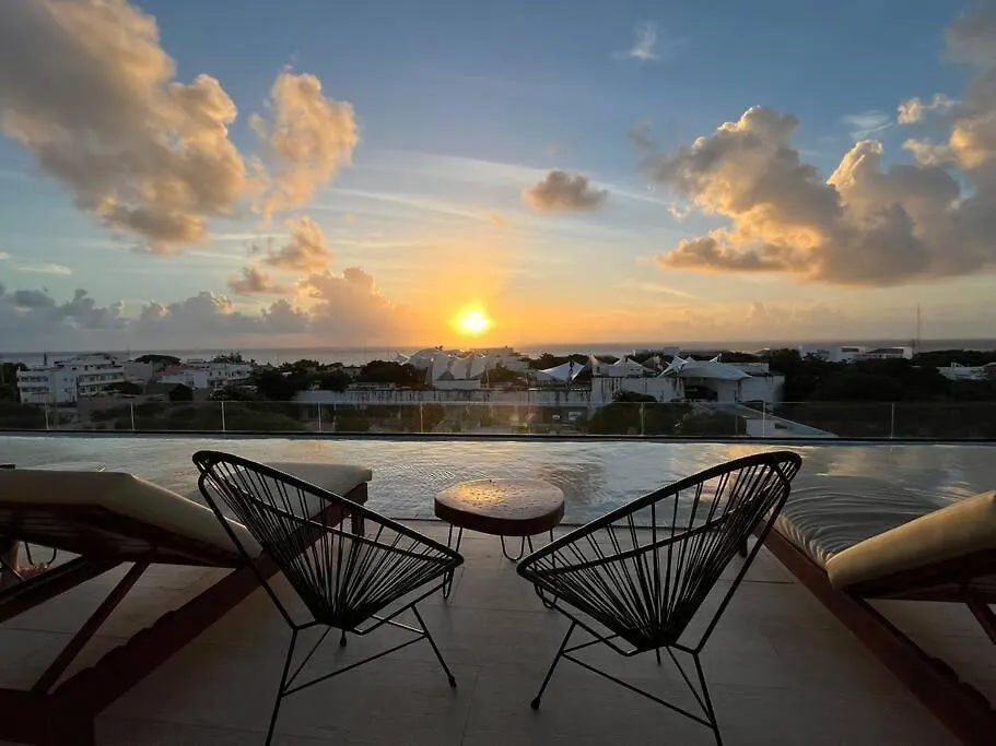 Apartment Kaab South Beach - Beautiful Big Studio - Rooftop Pool Ocean View Playa del Carmen